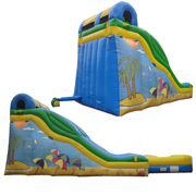 inflatable water slide castle